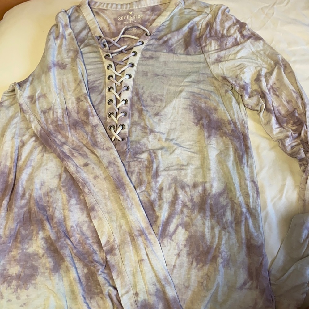 American Eagle, size S, long sleeve tie dye